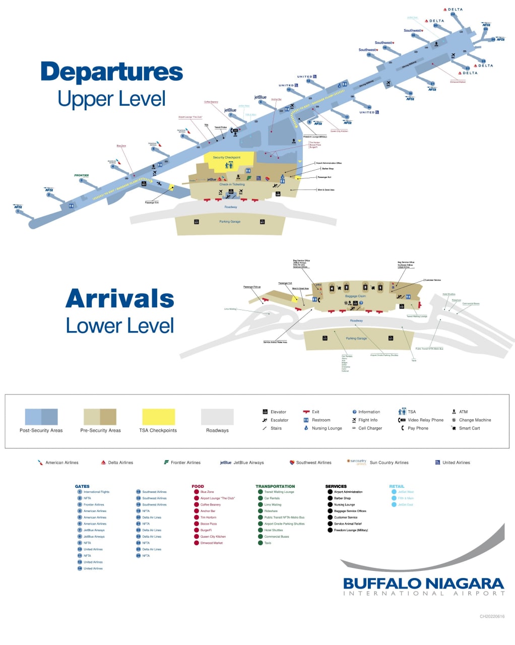 international airport map